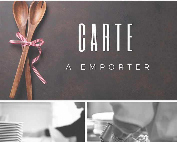 menu à emporter